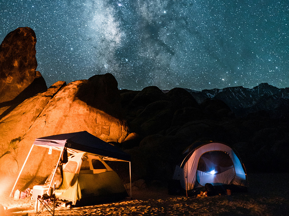 Camping under the stars in Arizona
